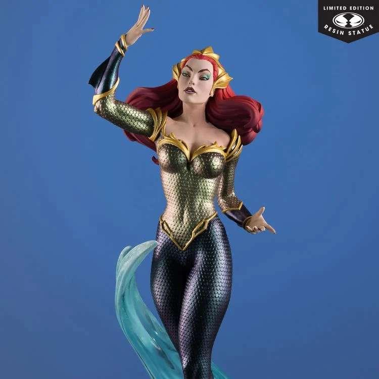 Dc Cover Girls Mera av J. Scott Campbell Resin Statue - Robotto
