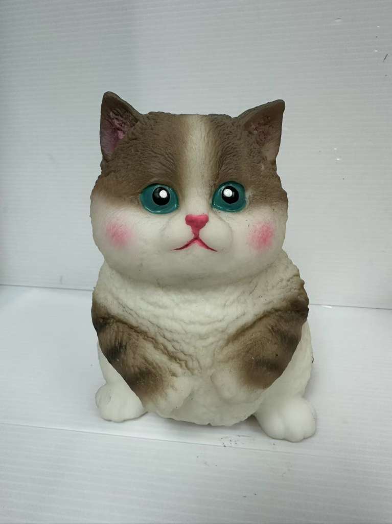 Falsk katt mörkbrun squishy fun maker