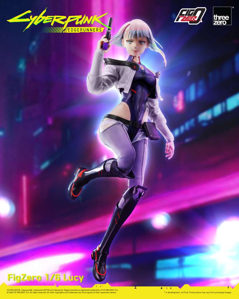 Cyberpunk Edgerunners Lucy 1/6 AF - Detaljerad Samlarfigur threea toys/threezero