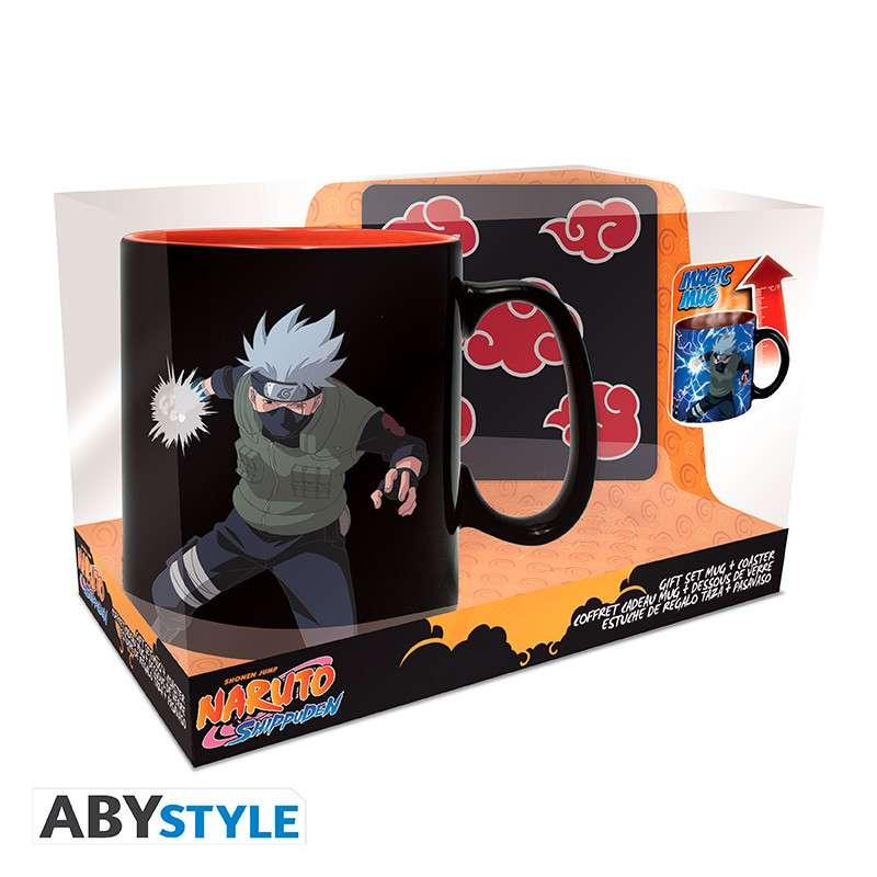Naruto Shippuden Mug Heat Change Coaster Gift Set - Robotto