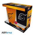 Naruto Shippuden Konoha Glass Pin Pocket Notebook Gift Set - Robotto