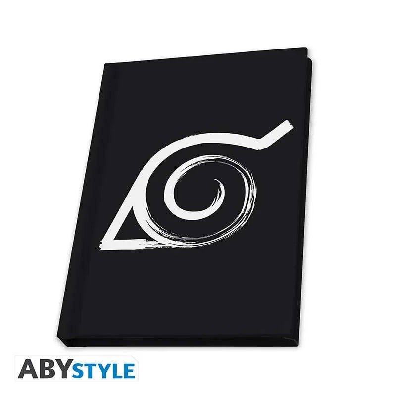 Naruto Shippuden Konoha Glass Pin Pocket Notebook Gift Set - Robotto