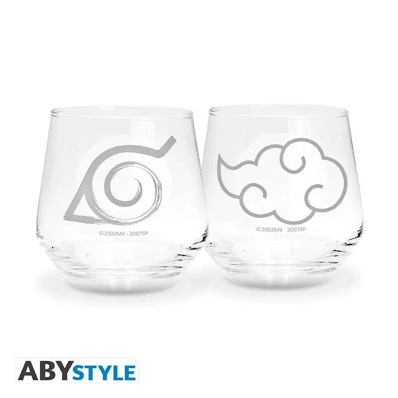Naruto Shippuden Konoha & Akatsuki Gift Set Glas - Robotto