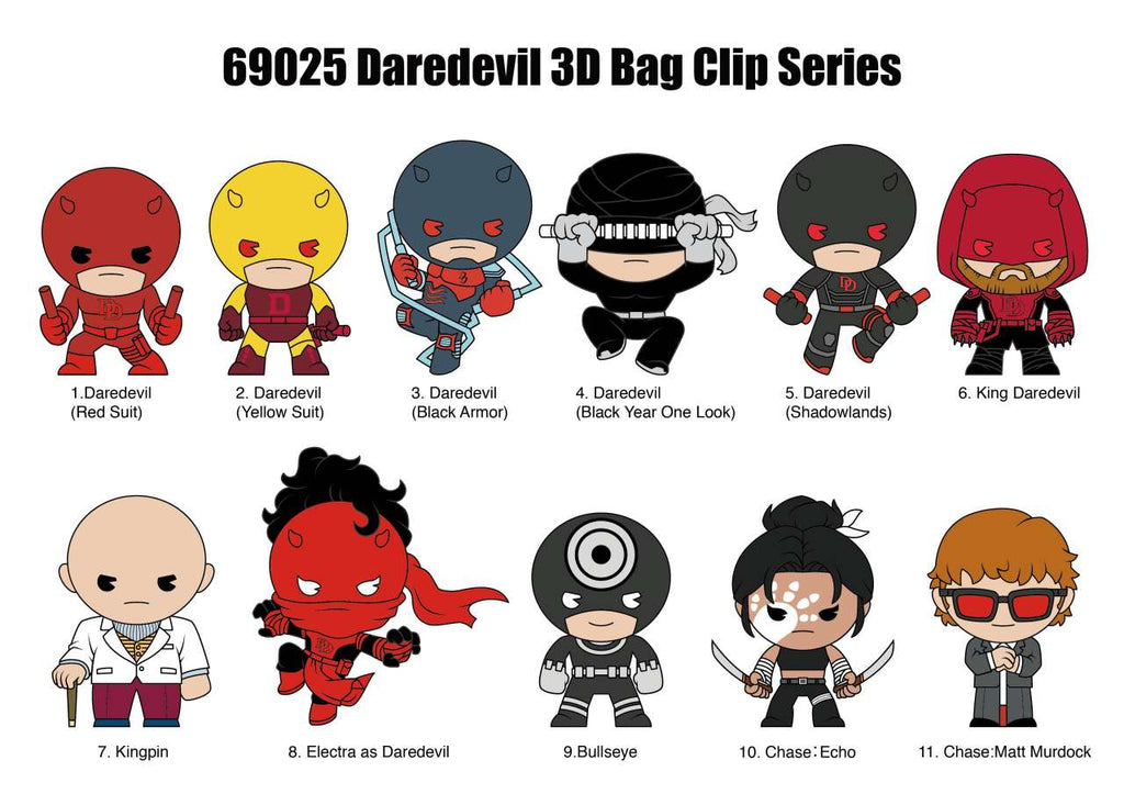 Daredevil Classic Bag Clip Blind Box Display (24) monogram