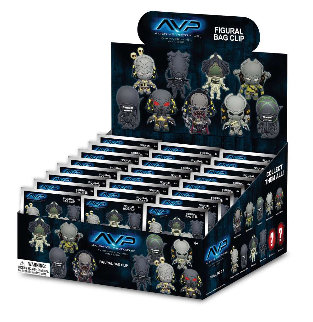 Alien vs Predator Bag Clip Blind Box Display (24) monogram