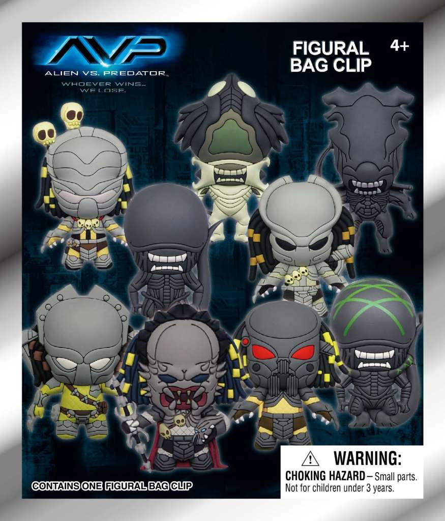 Alien vs Predator Bag Clip Blind Box Display (24) monogram