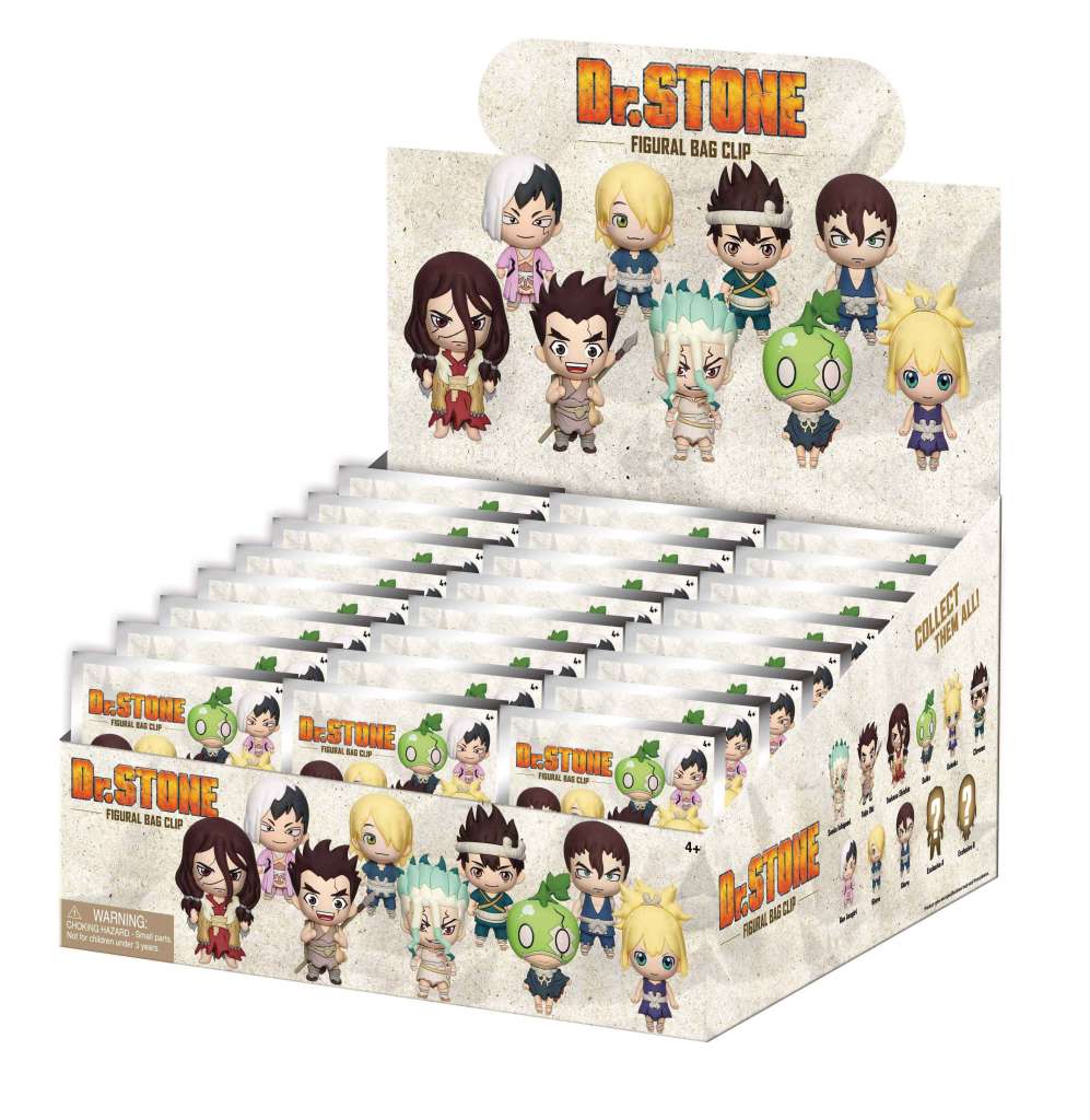 Dr. Stone Bag Clip Blind Box Display (24) monogram
