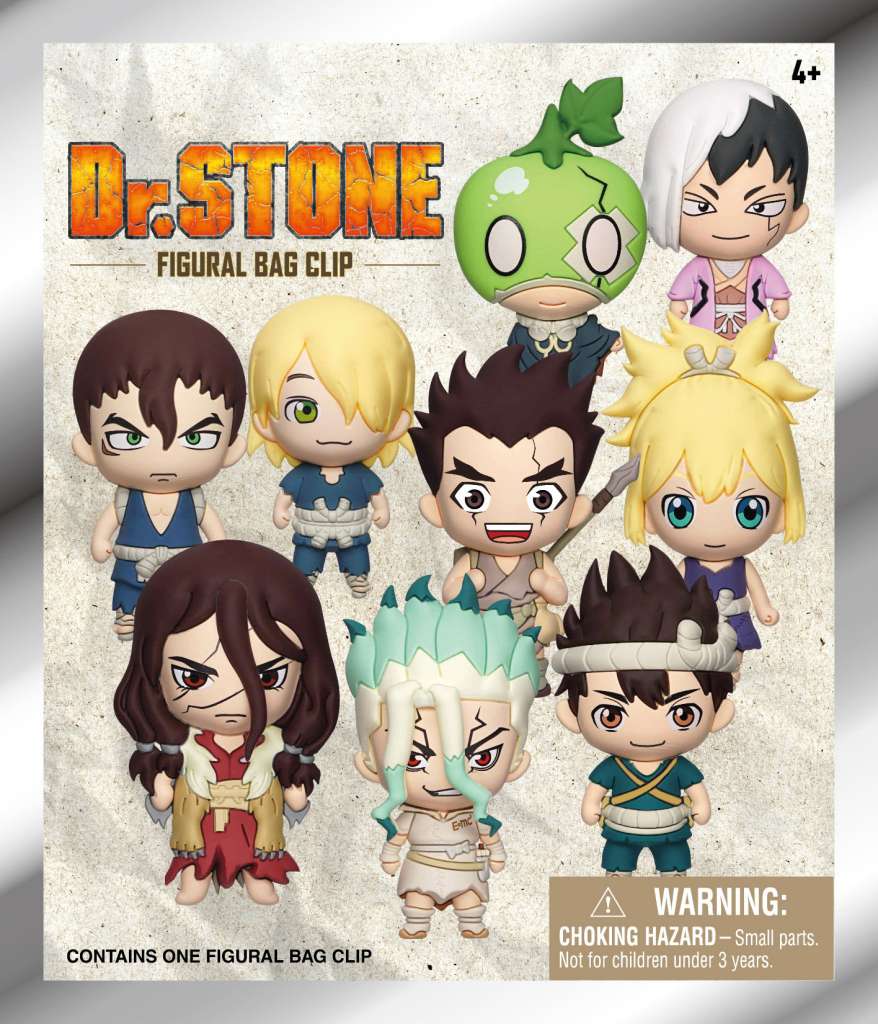 Dr. Stone Bag Clip Blind Box Display (24) monogram