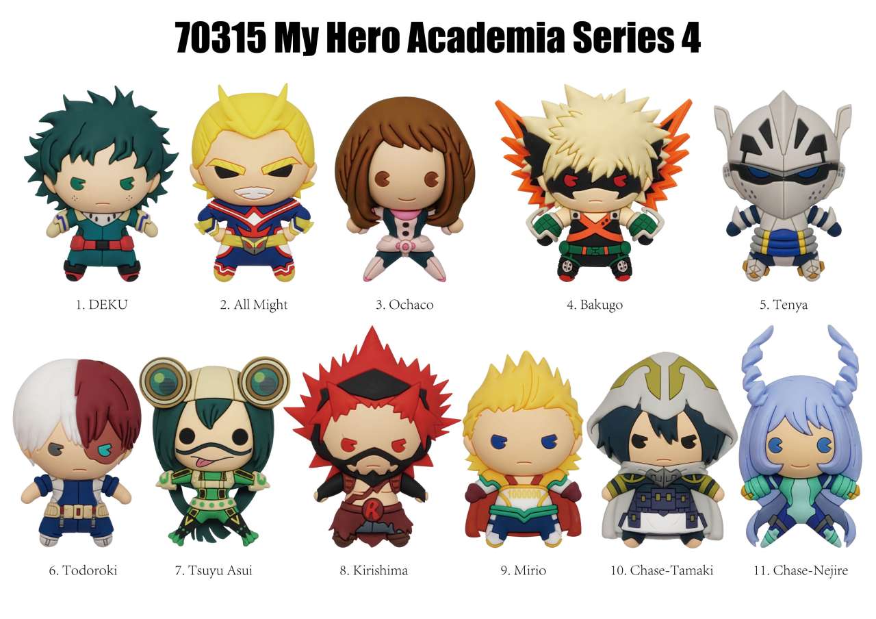 My Hero Academia S.4 Bag Clip Blind Box Display (24) monogram