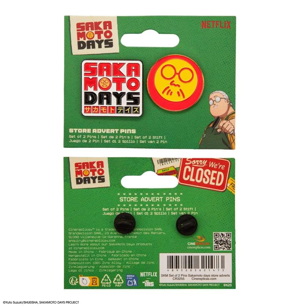 Sakamoto Days Butiksannonser Pins Set (2) cinereplicas
