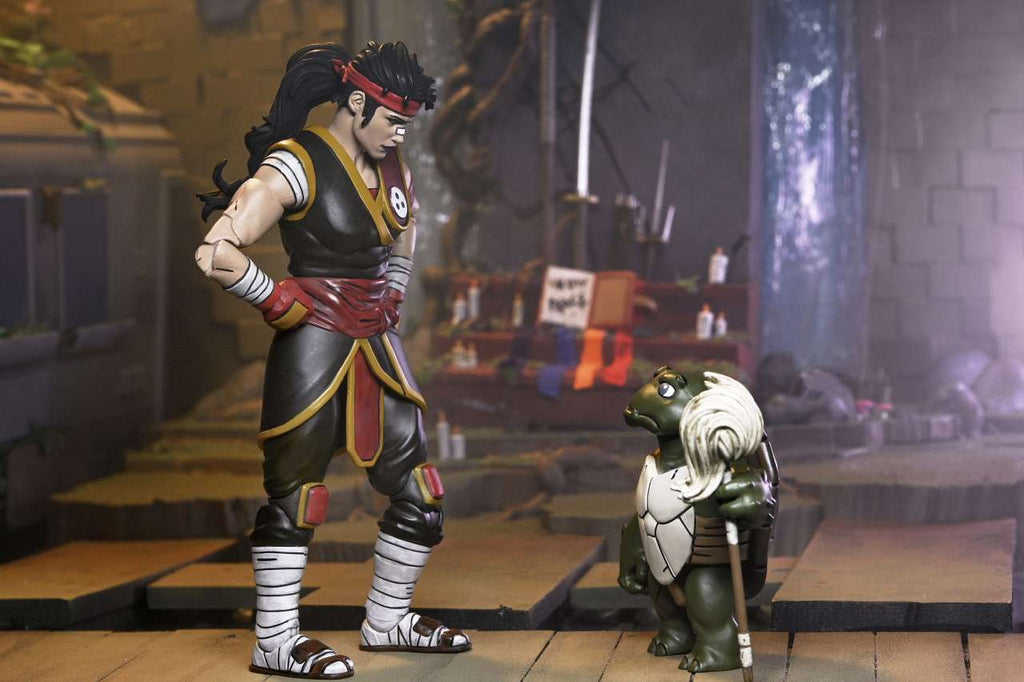 TMNT Last Ronin Casey Marie med Baby Odyn och Uno AF neca