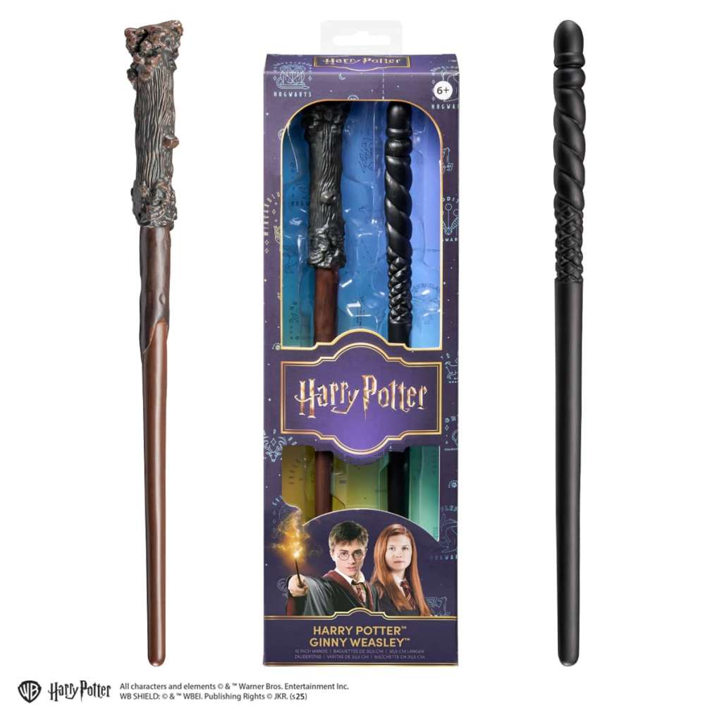 Harry Potter och Ginny Weasley Rollspel PVC 2-pack Wands noble collections