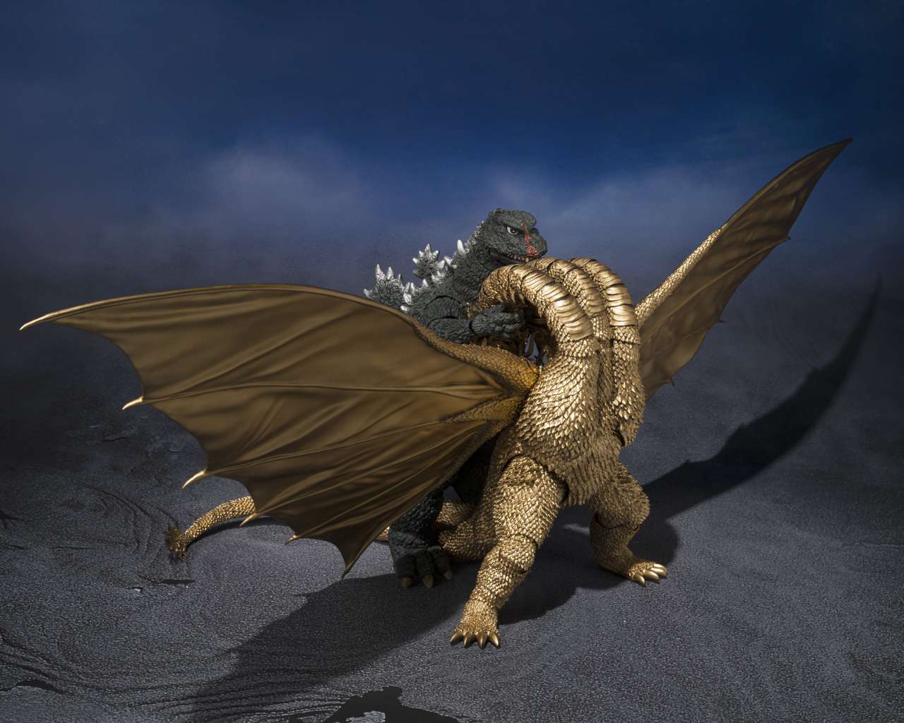 Godzilla King Ghidorah 1972 S.H. MonsterArts - Samlarfigur bandai