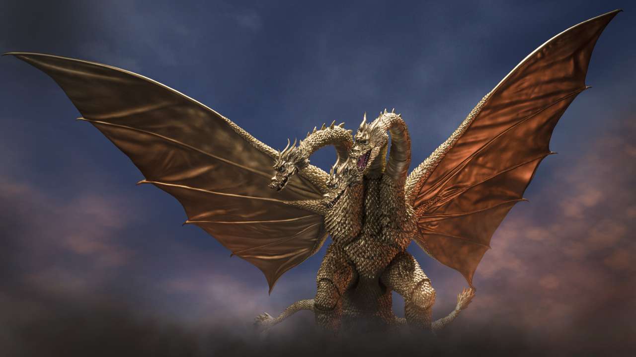 Godzilla King Ghidorah 1972 S.H. MonsterArts - Samlarfigur bandai