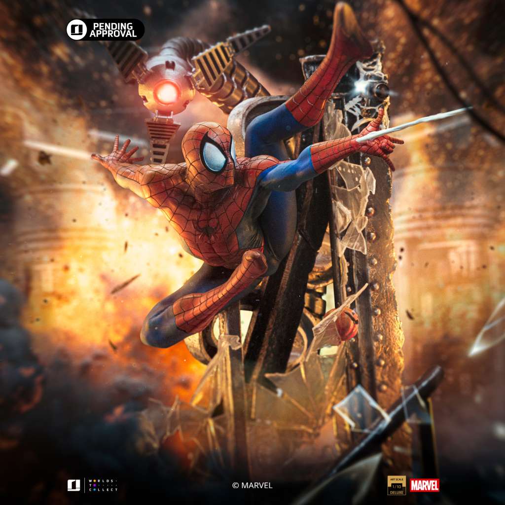 Spider-Man 10-årsjubileum 1/10-statya iron studios