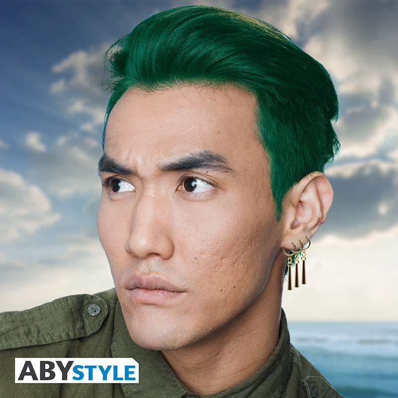 One Piece Zoro 3 örhängen replica abystyle studio