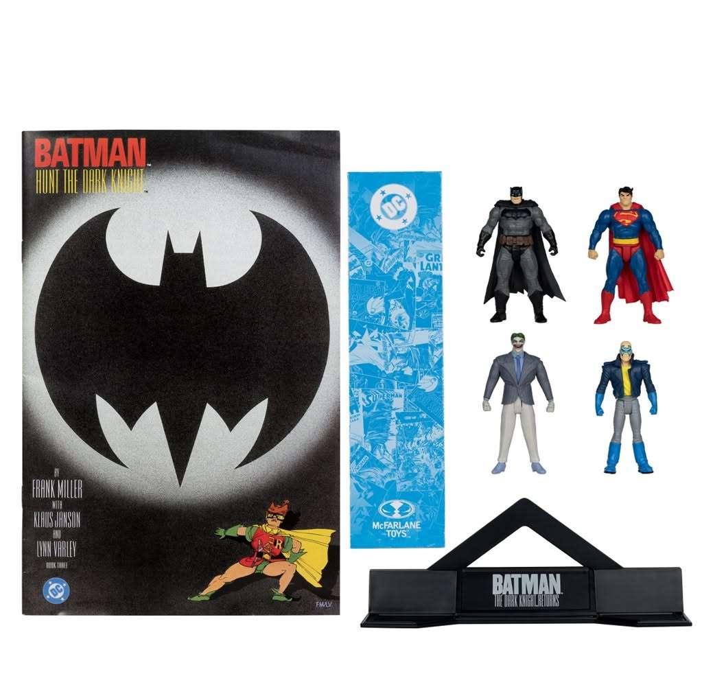 DC Direct Dark Knight Returns 3-tums Figur 4-pack - Robotto