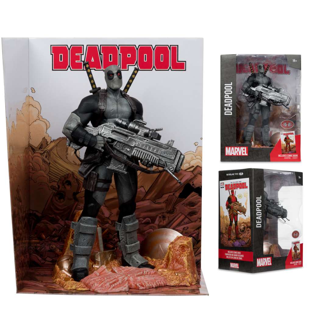 Marvel Collection W5 1:6 Deadpool (Deadpool #1) Grey Suit Figur mcfarlane toys 2025