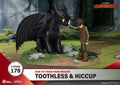 Draktränaren Tandlöse & Hiccup - Detaljerad Diorama från Beast Kingdoms D-Stage-serie