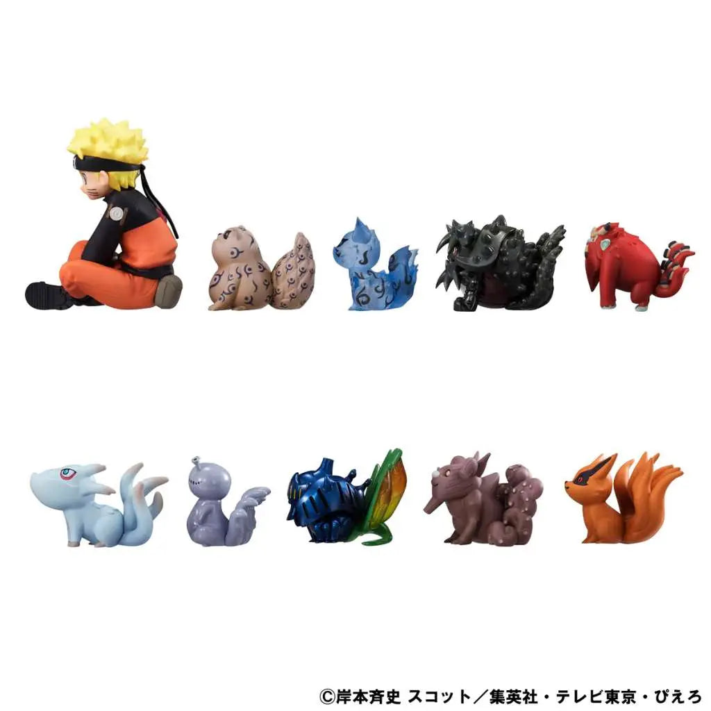 Naruto Shippuden Gaiden Figurset med Naruto Uzumaki och Bijuju-juveler