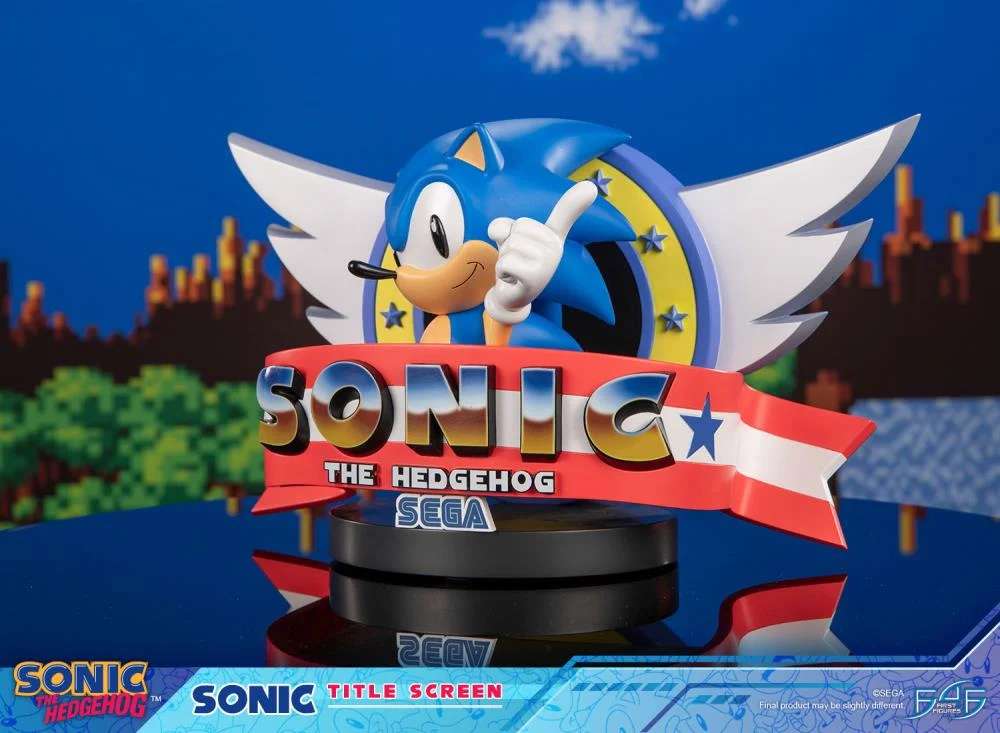 Sonic the Hedgehog Titel Skärm Figur first4figures