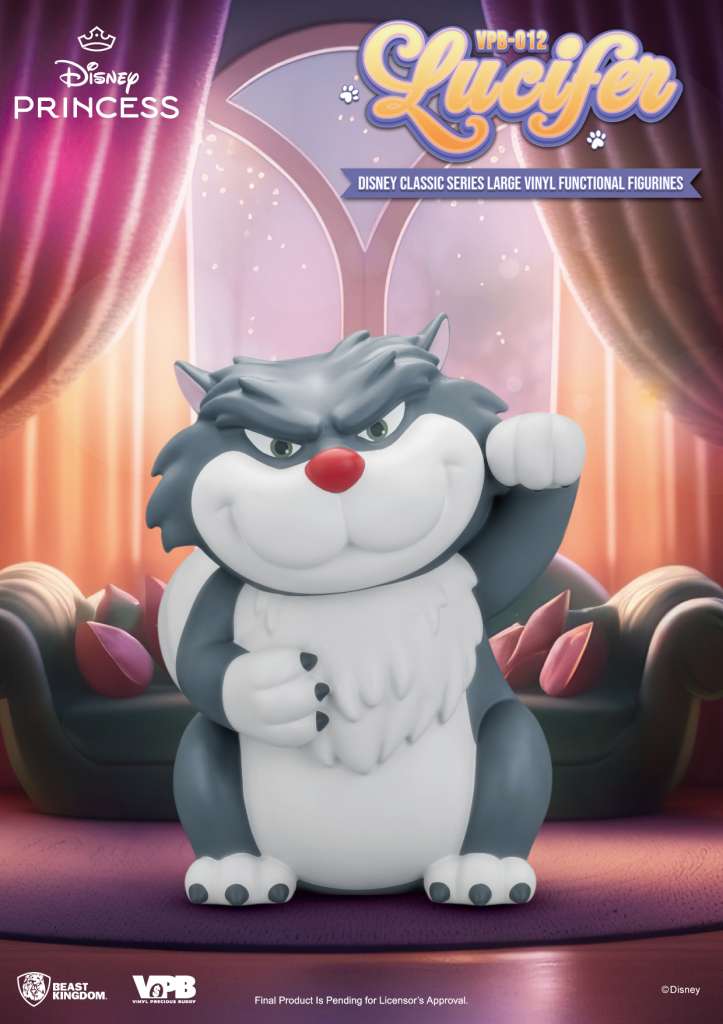 Disney Classic Series Lucifer Stort Vinyl Sparbössa beast kingdom