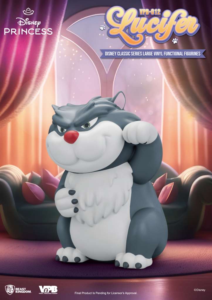 Disney Classic Series Lucifer Stort Vinyl Sparbössa beast kingdom