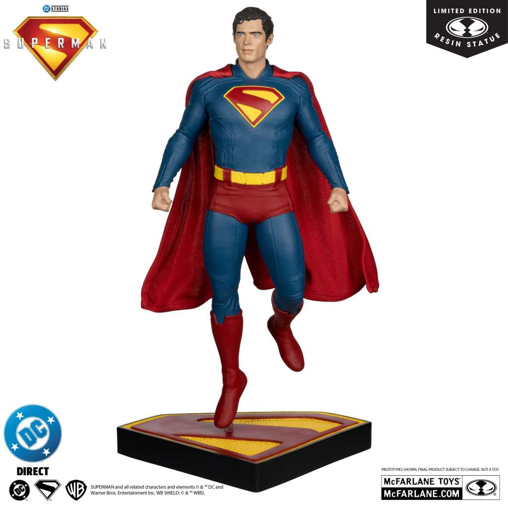 DC-filmer Superman 12-tums resinstaty mcfarlane toys 2025