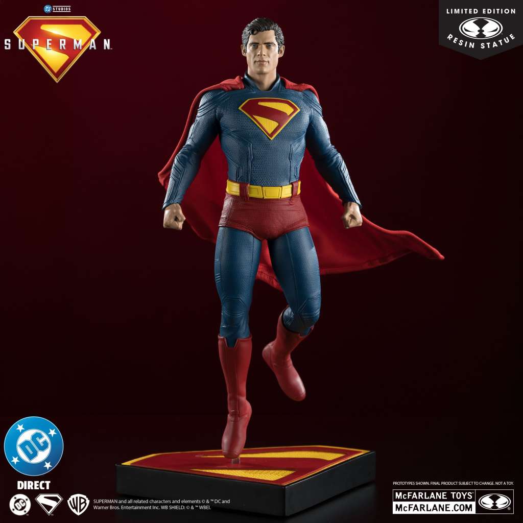 DC-filmer Superman 12-tums resinstaty mcfarlane toys 2025