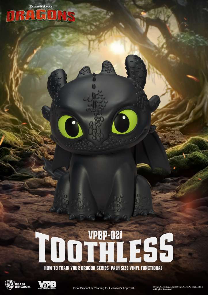 Toothless Serien Palmstorlek Vinylbank - Träna Din Drak beast kingdom