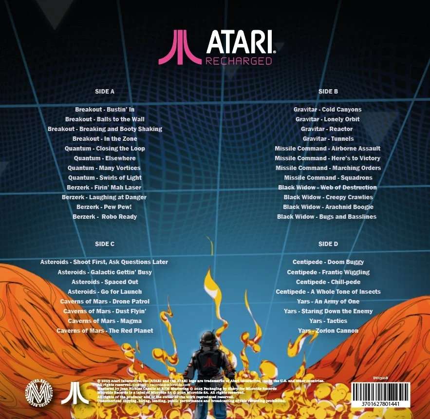 Atari Recharged spel soundtrack vinylskivor