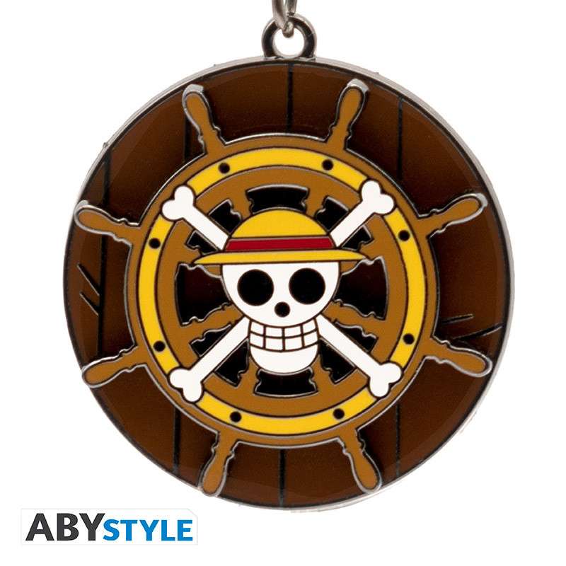 One Piece Thousand Sunny's helm rörlig Nyckelring
