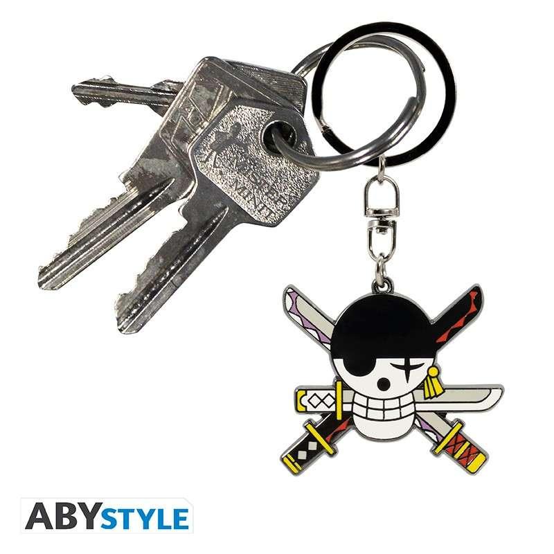 One Piece Roronoa Zoro Emblem Nyckelring - Robotto