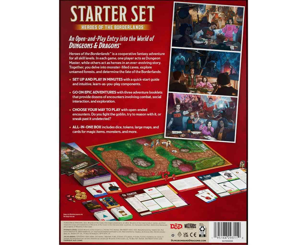 Dungeons & Dragons: Heroes of the Borderlands Starter Set - Engelsk wizards of the coast