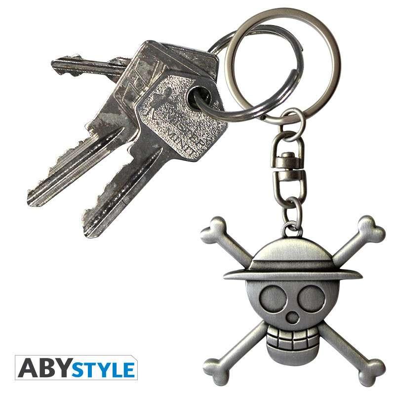 One Piece Luffy Skull 3D Nyckelring - Robotto
