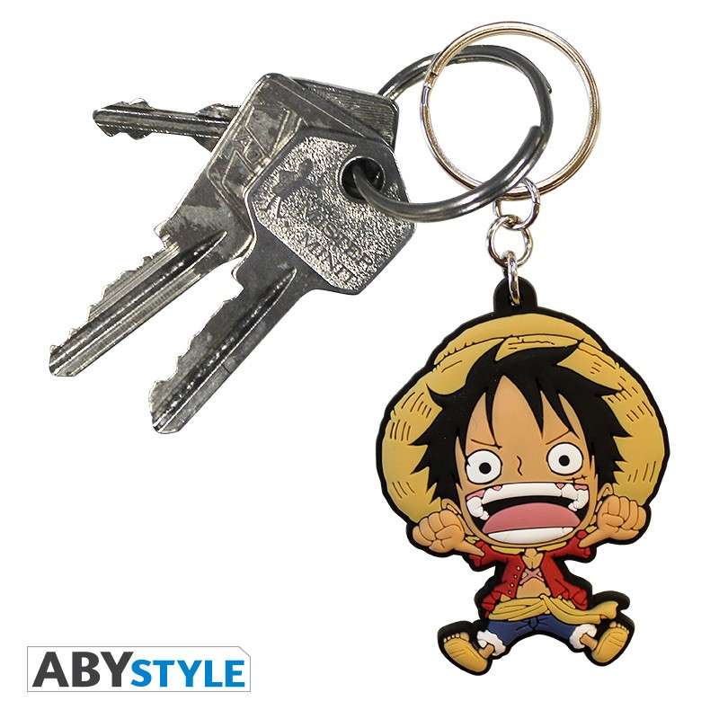 One Piece Luffy Nyckelring - PVC Nyckelring av hög kvalitet abystyle studio
