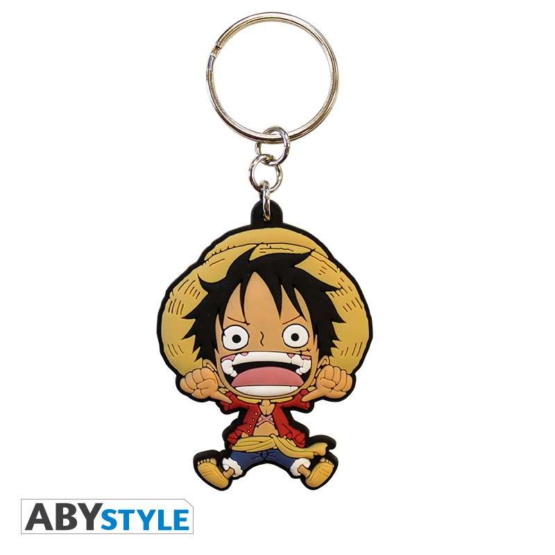 One Piece Luffy Nyckelring - PVC Nyckelring av hög kvalitet abystyle studio
