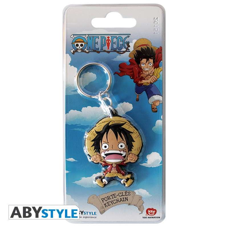 One Piece Luffy Nyckelring - PVC Nyckelring av hög kvalitet abystyle studio