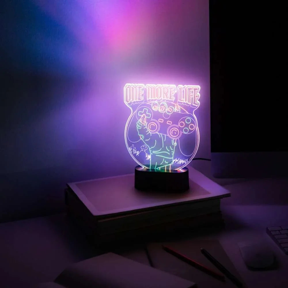 Gameration One More Life Desk LED-lampa - Robotto