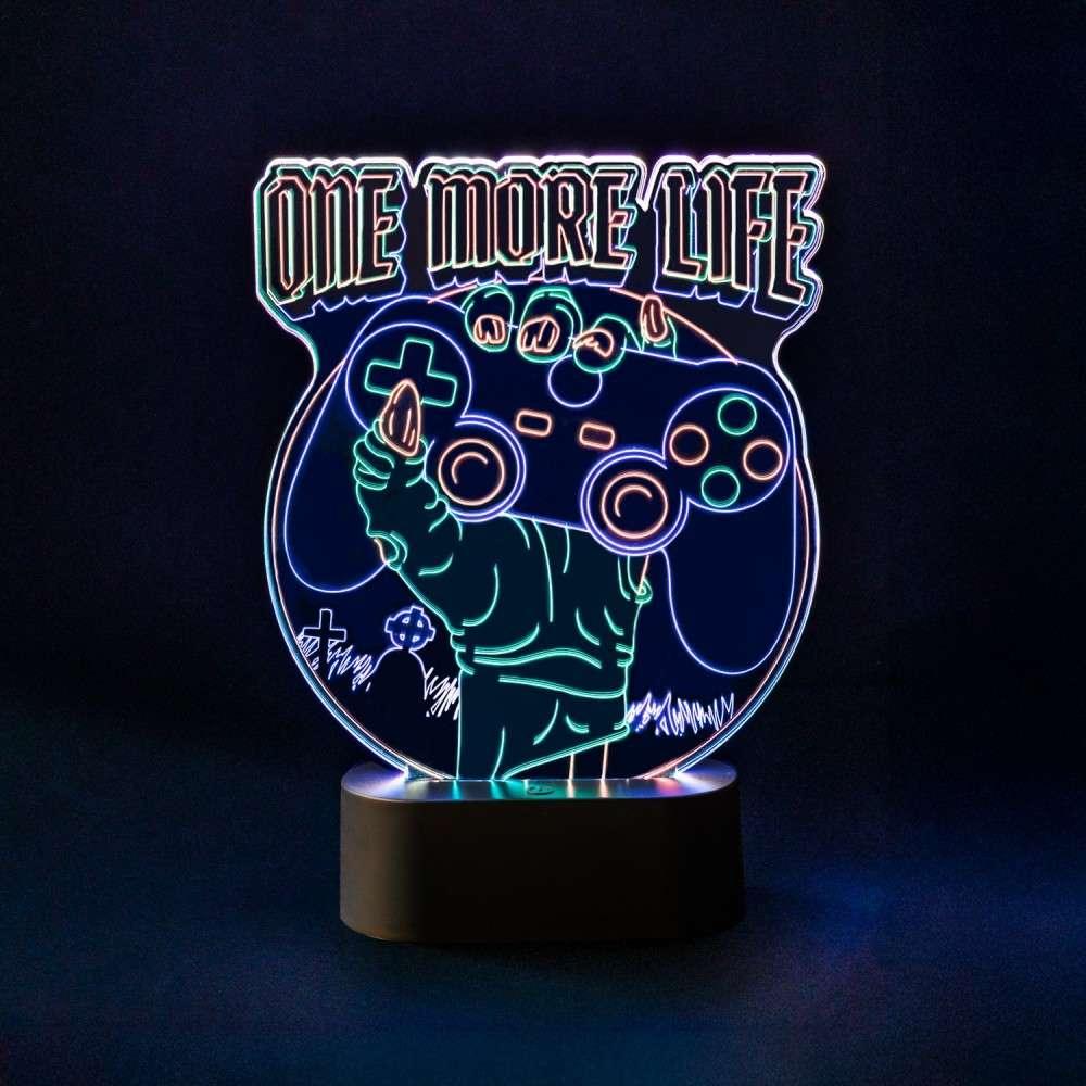 Gameration One More Life Desk LED-lampa - Robotto