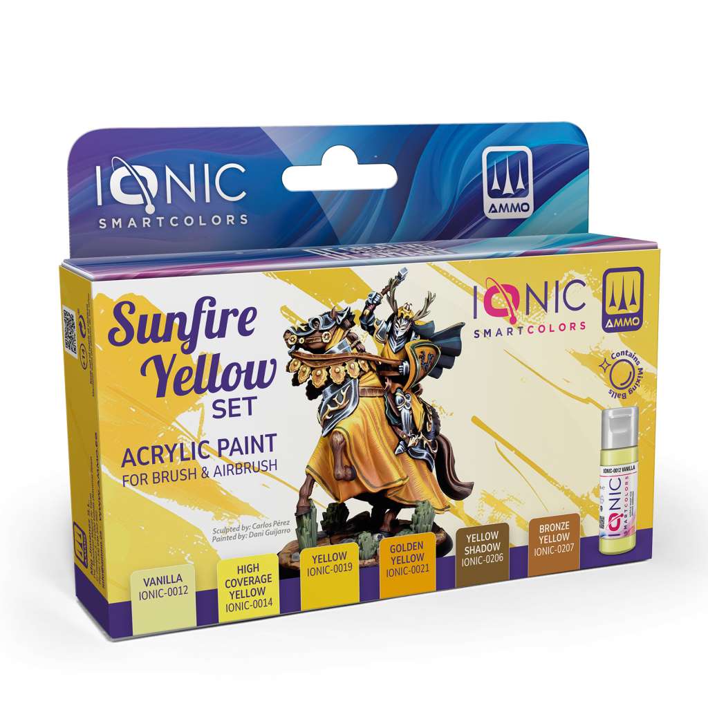 Ionic Sunfire Yellow Paint Set – Smarta Målarfärger för Ditt Projekt ammo by mig jimenez