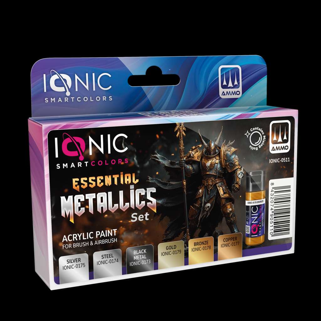 Ionic Essential Metallics Paint Set ammo by mig jimenez