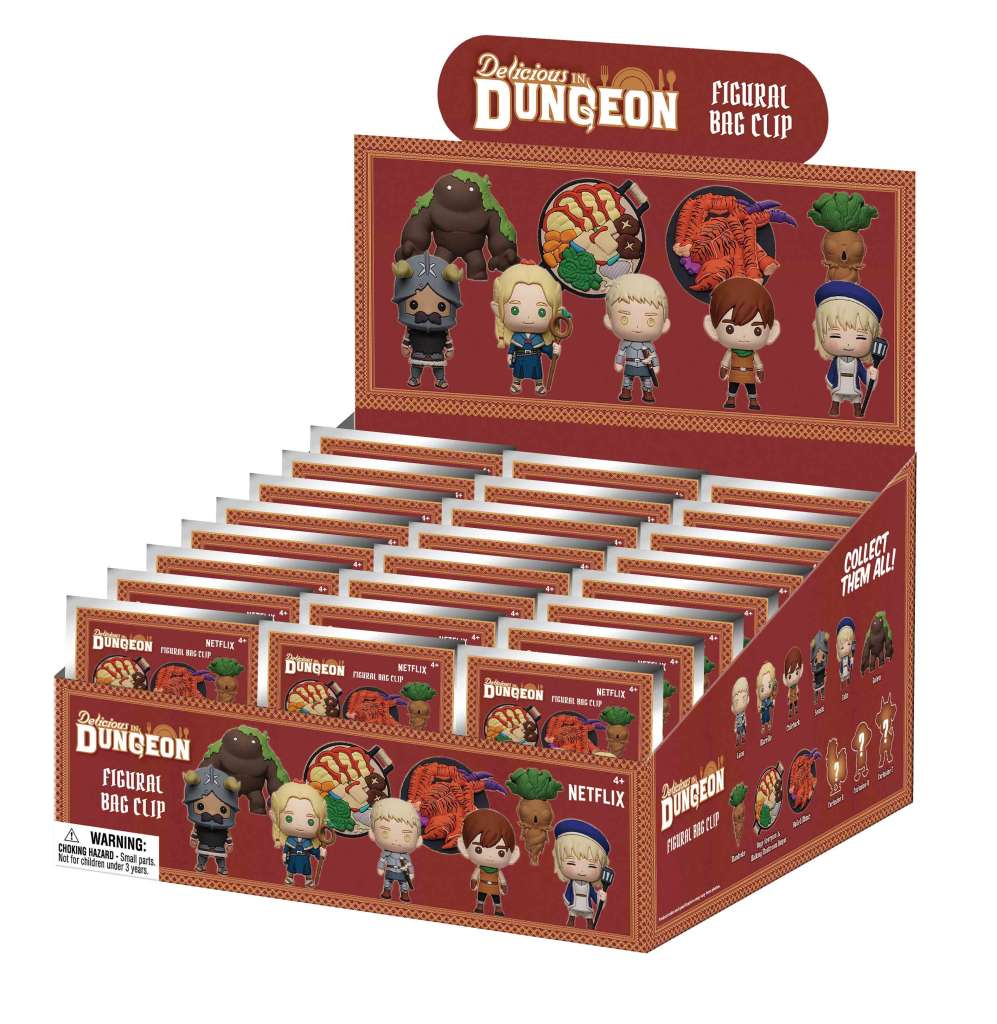 Delicious in Dungeon Serien 1 Blind Box Display med Bag Clips (24 stycken) monogram