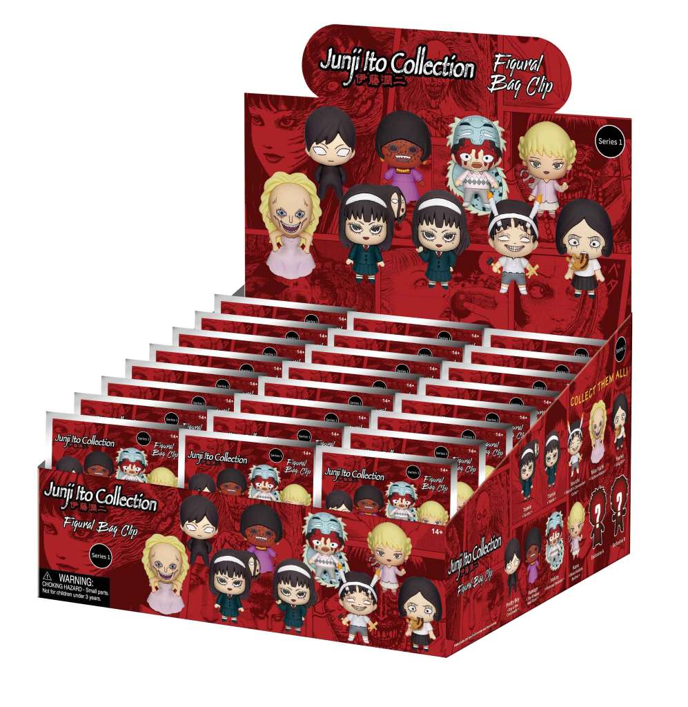 Junji Ito S1 Bag Clip Blind Box Display (24) monogram