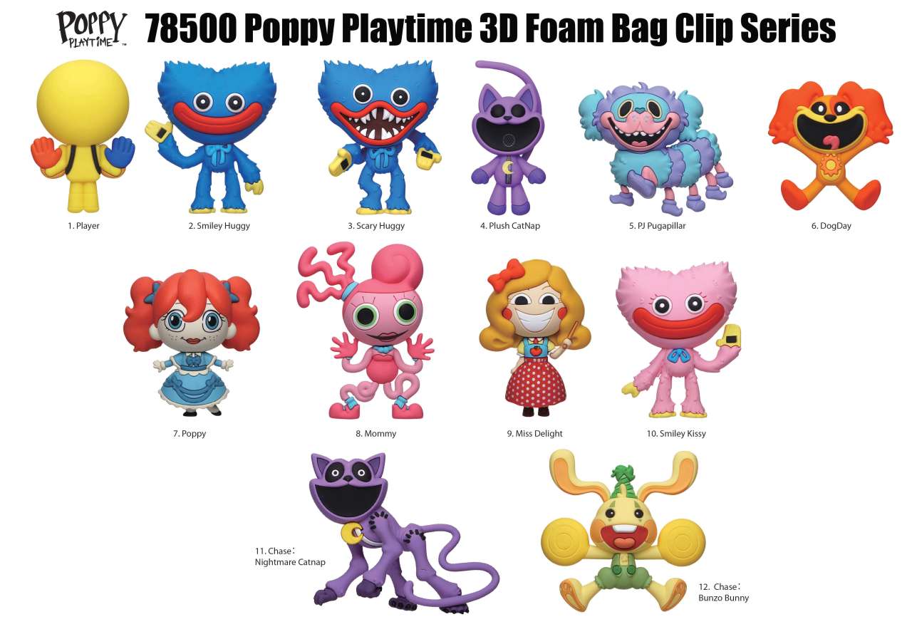 Poppy Playtime Series 1 Bag Clip Blind Box Display (24) monogram