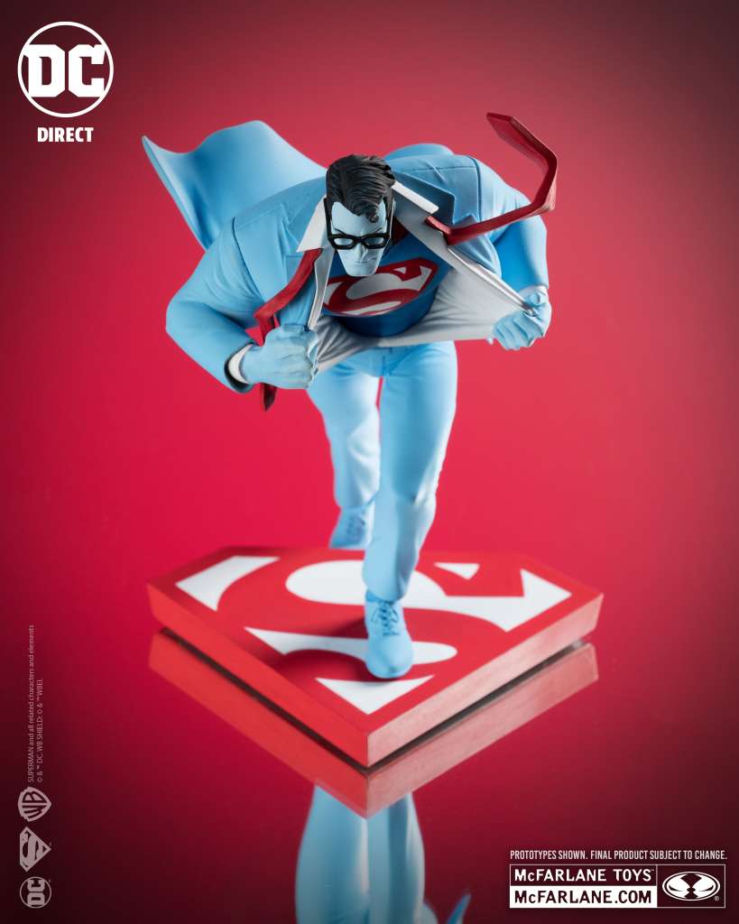 DC Direct Superman Red and Blue Clayton Henry Resin Statue mcfarlane toys 2025