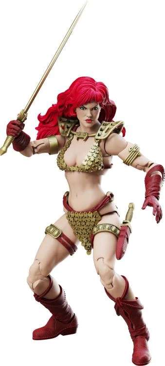 Red Sonja Limited Gold and Red Epic H.A.C.K.S Figur boss fight studio