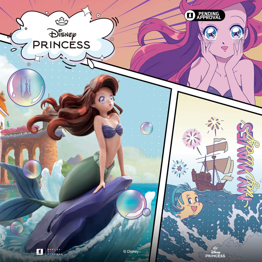 Disney's Anime Princess Ariel PVC Statue - Elegant Samlarfigur iron studios