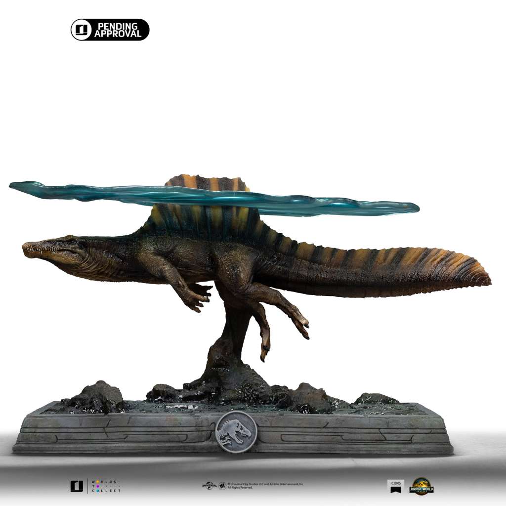 Jurassic World Rebirth Spinosaurus Icons Statue iron studios