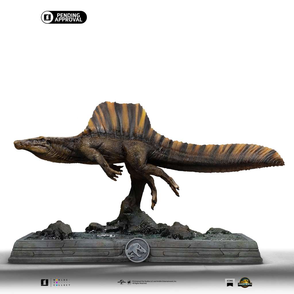 Jurassic World Rebirth Spinosaurus Icons Statue iron studios